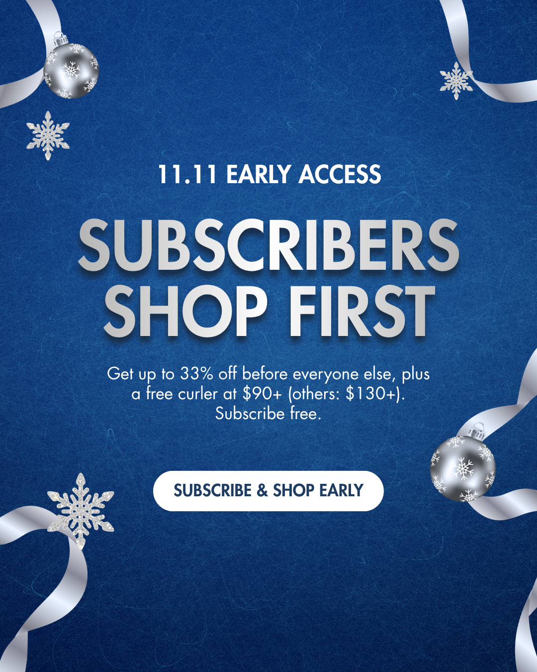ILASH 11.11 early access: subscribers shop first, up to 33% off